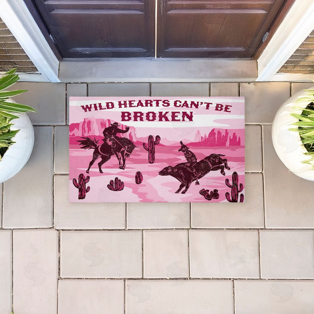 Diane Labombarbe | Wild Hearts Can't Be Broken Non-Woven Door Mat
