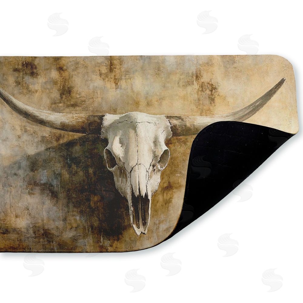 Nina Blue | Vintage Cow Skull Anti-Fatigue Mat