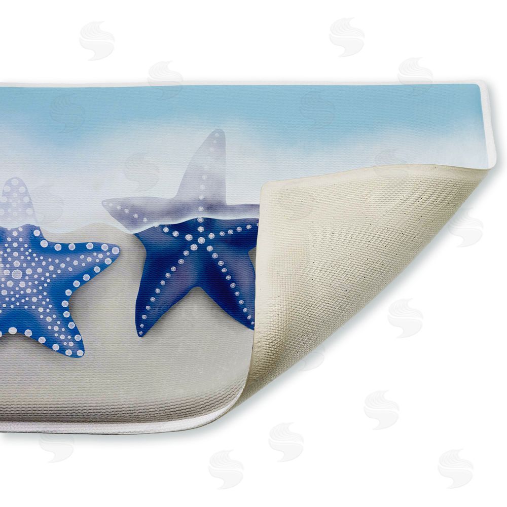 Darlene Seale | By The Shore Starfish Plush Bath Mat