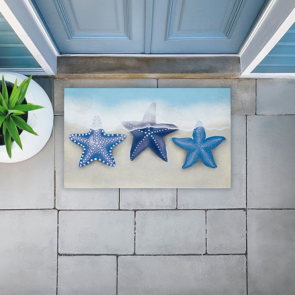 Darlene Seale | By The Shore Starfish Non-Woven Door Mat