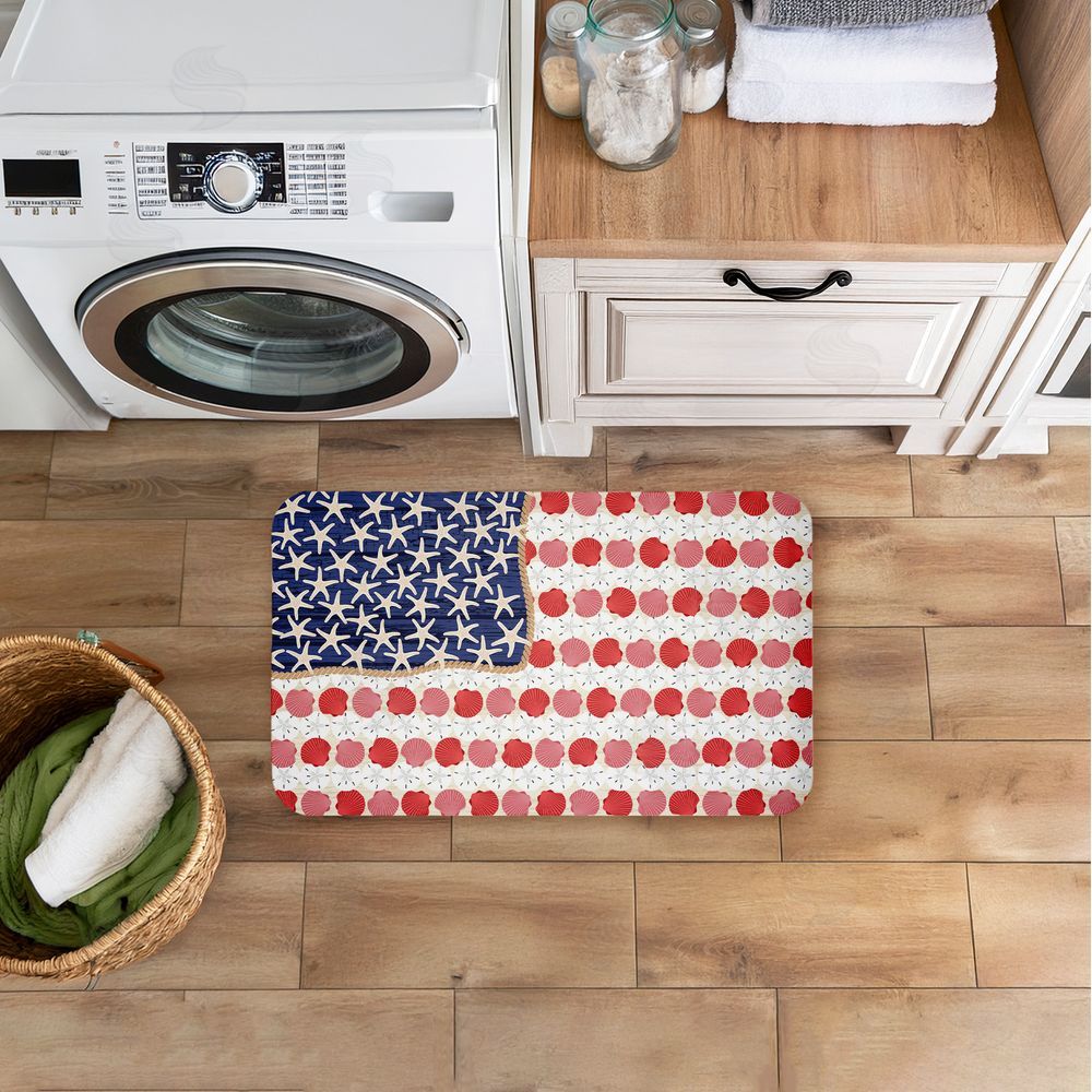Arrolynn Weiderhold | Nautical Vibe Flag Anti-Fatigue Mat