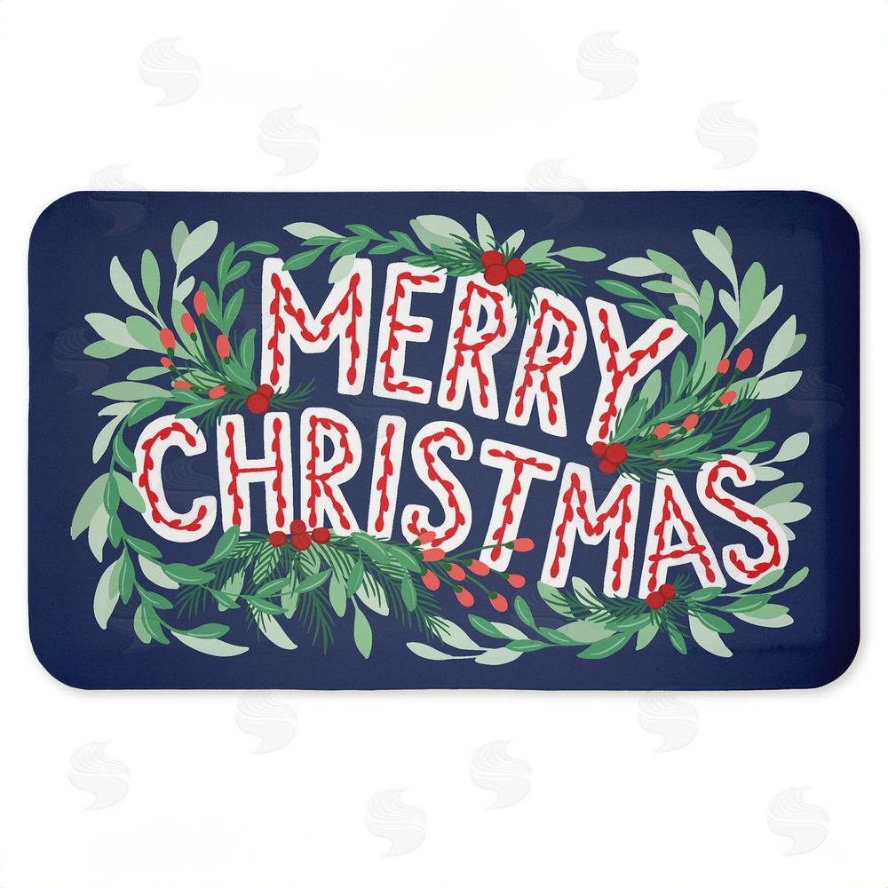 Heather McLaughlin | Merry Christmas & Greenery Anti-Fatigue Mat