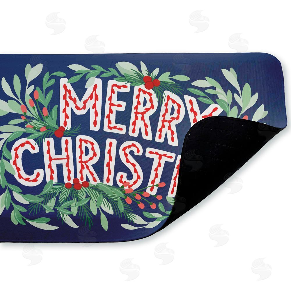 Heather McLaughlin | Merry Christmas & Greenery Anti-Fatigue Mat