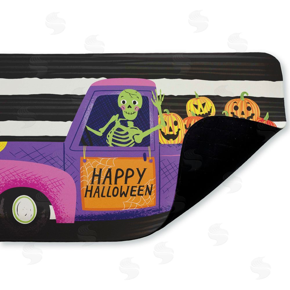 Arrolynn Weiderhold | Happy Halloween Skeleton Driver Anti-Fatigue Mat