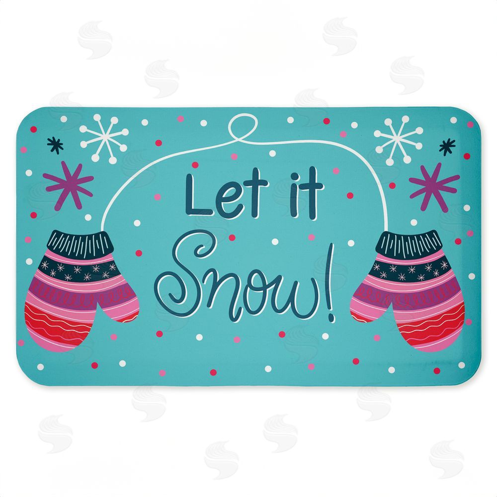 Emily Cromwell | Winter Mittens Let It Snow Anti-Fatigue Mat