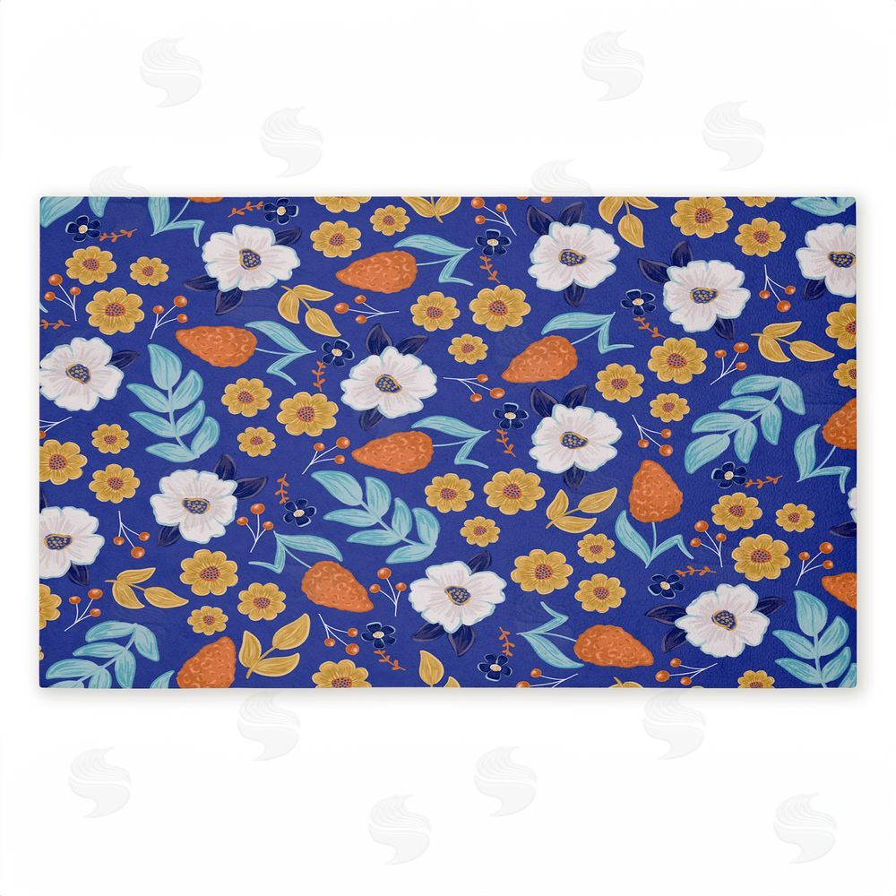 Emily Cromwell | Welcoming Summer Blooms Non-Woven Door Mat