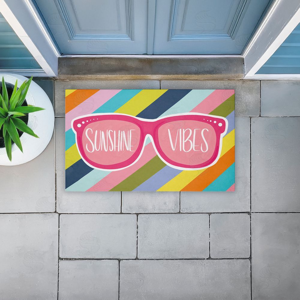 Emily Cromwell | Sunshine Vibes Sunglasses Non-Woven Door Mat