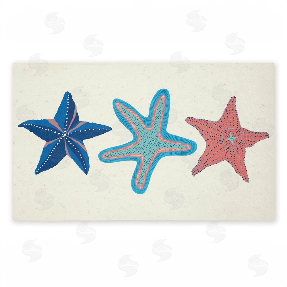 Darlene Seale | Coastal Americana Starfish Non-Woven Door Mat