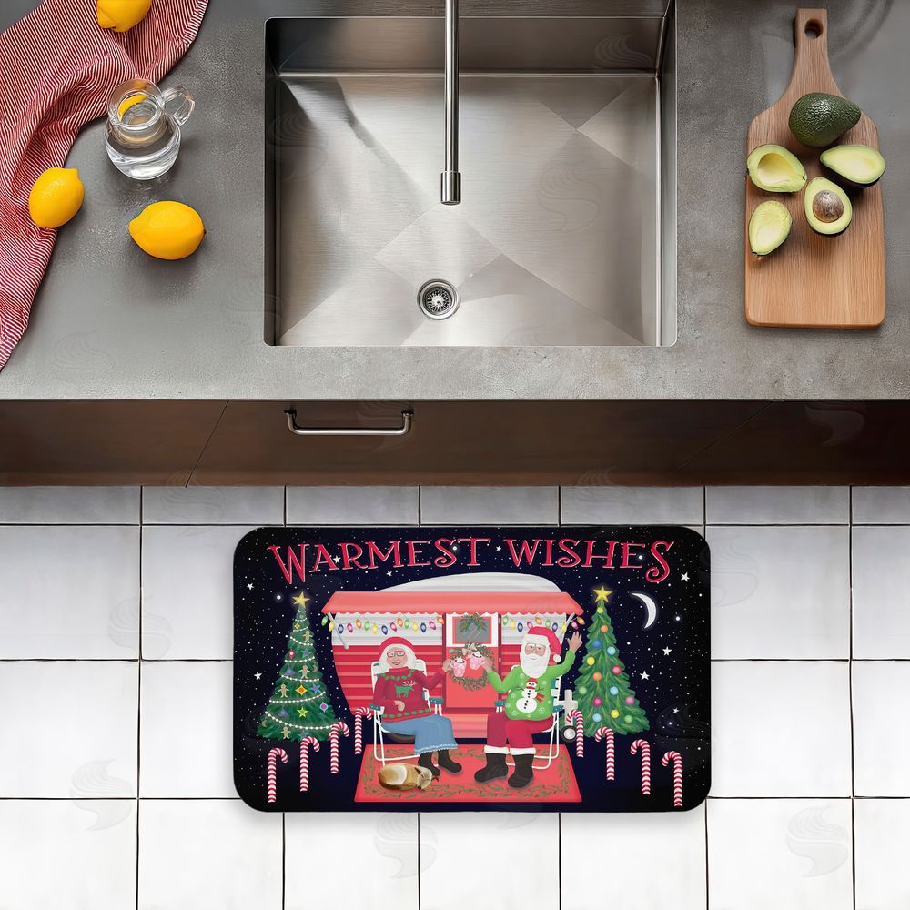 Darlene Seale | Warmest Wishes Christmas Camper Anti-Fatigue Mat