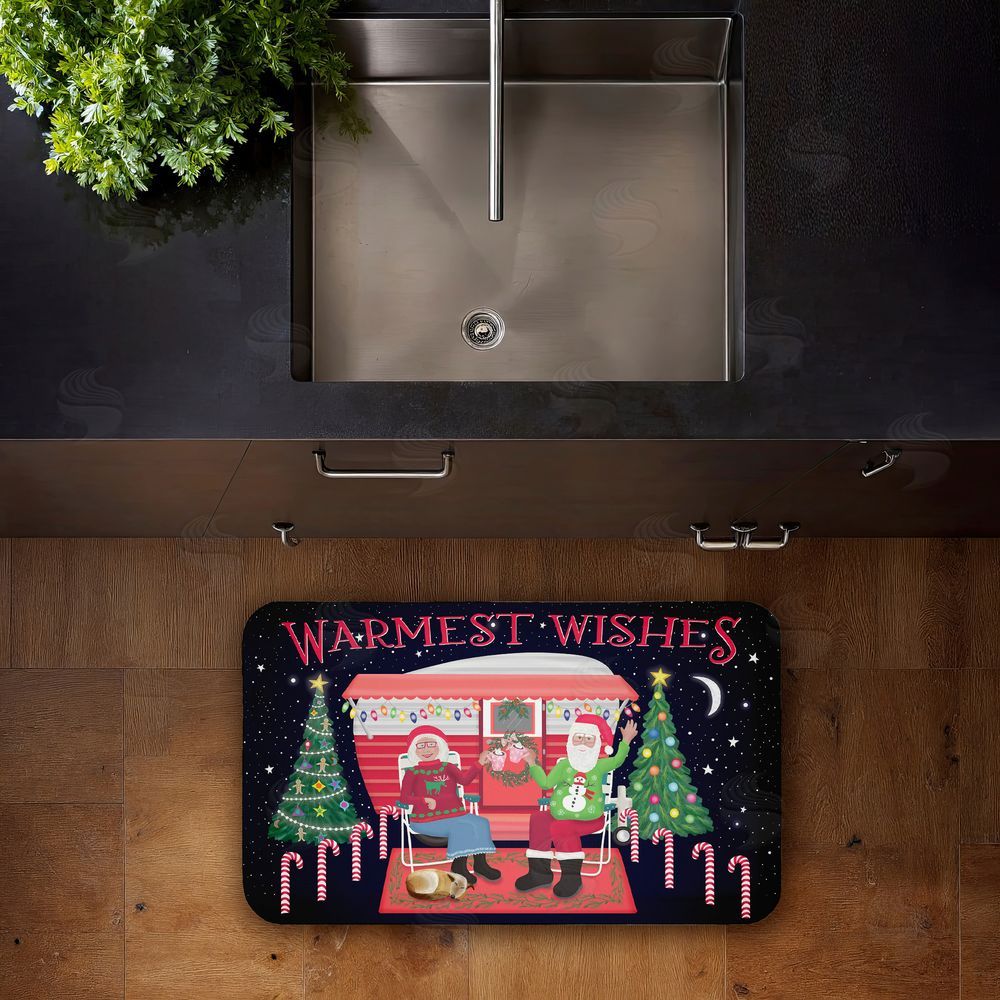 Darlene Seale | Warmest Wishes Christmas Camper Anti-Fatigue Mat