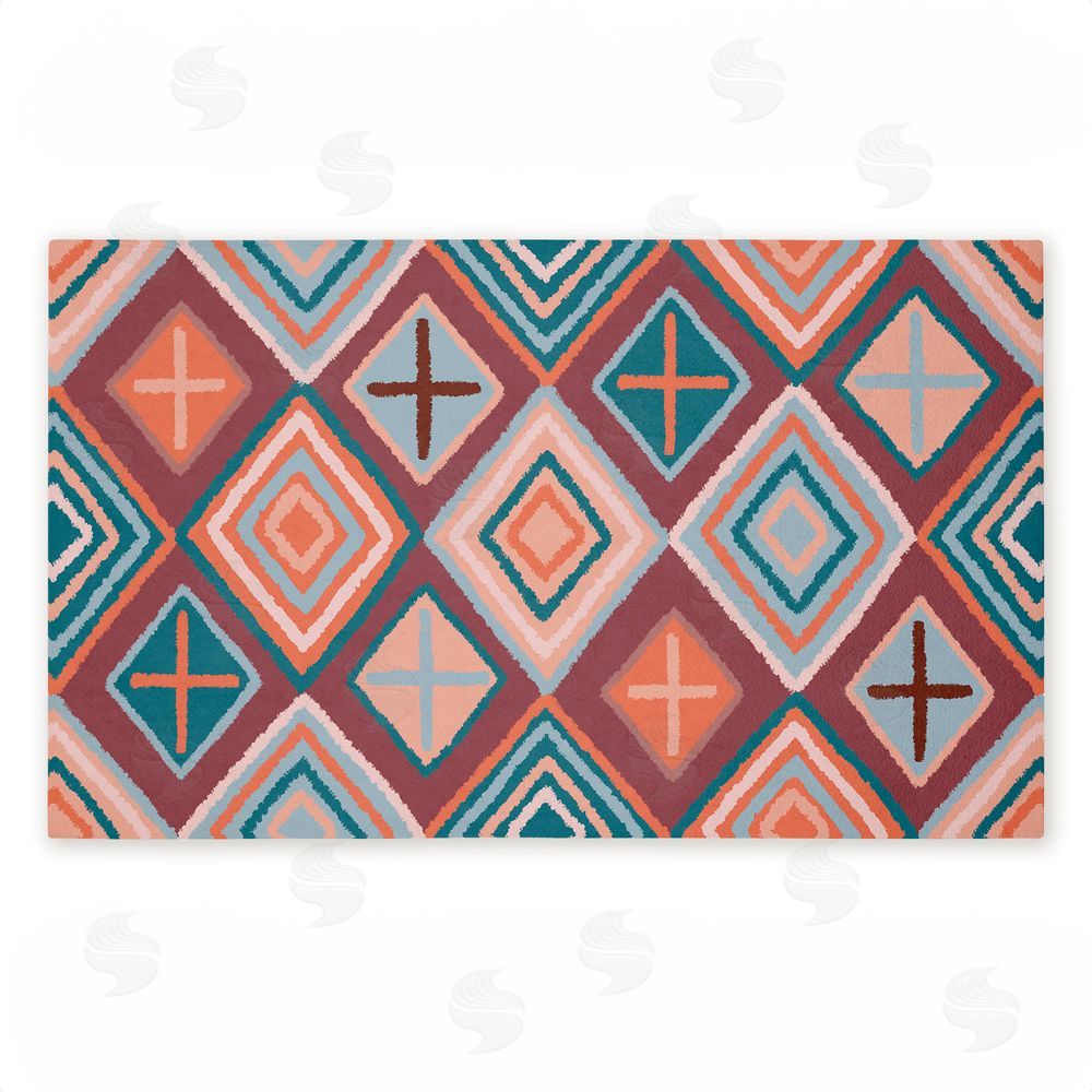 Darlene Seale | Bold Geometric Patterns Non-Woven Door Mat