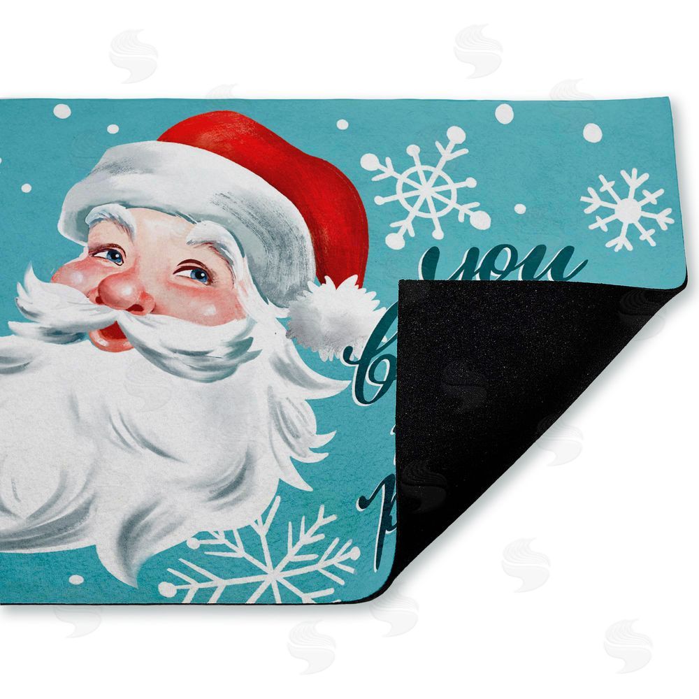 Caverly Smith | Better Not Pout Antique Santa Non-Woven Door Mat