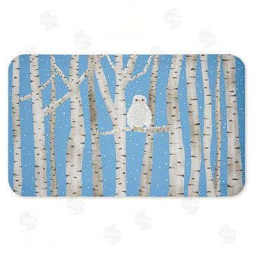Darlene Seale | Winter Birches & Owl Anti-Fatigue Mat