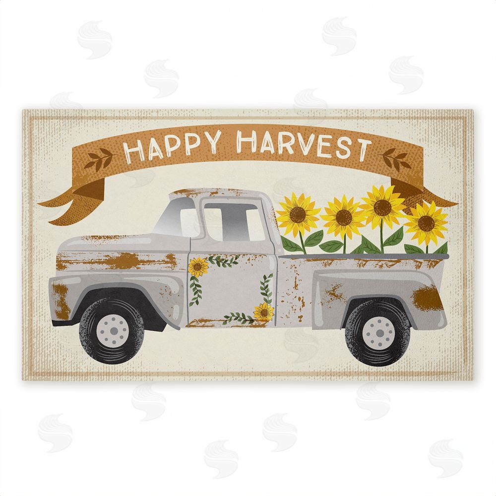 Arrolynn Weiderhold | Happy Harvest Fall Truck Non-Woven Door Mat