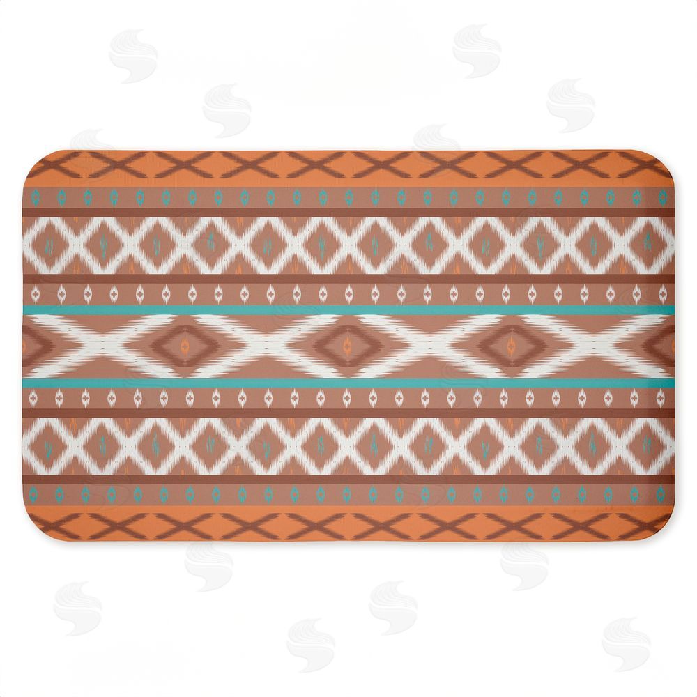 Angela Nickeas | Earthy Boho Pattern Anti-Fatigue Mat