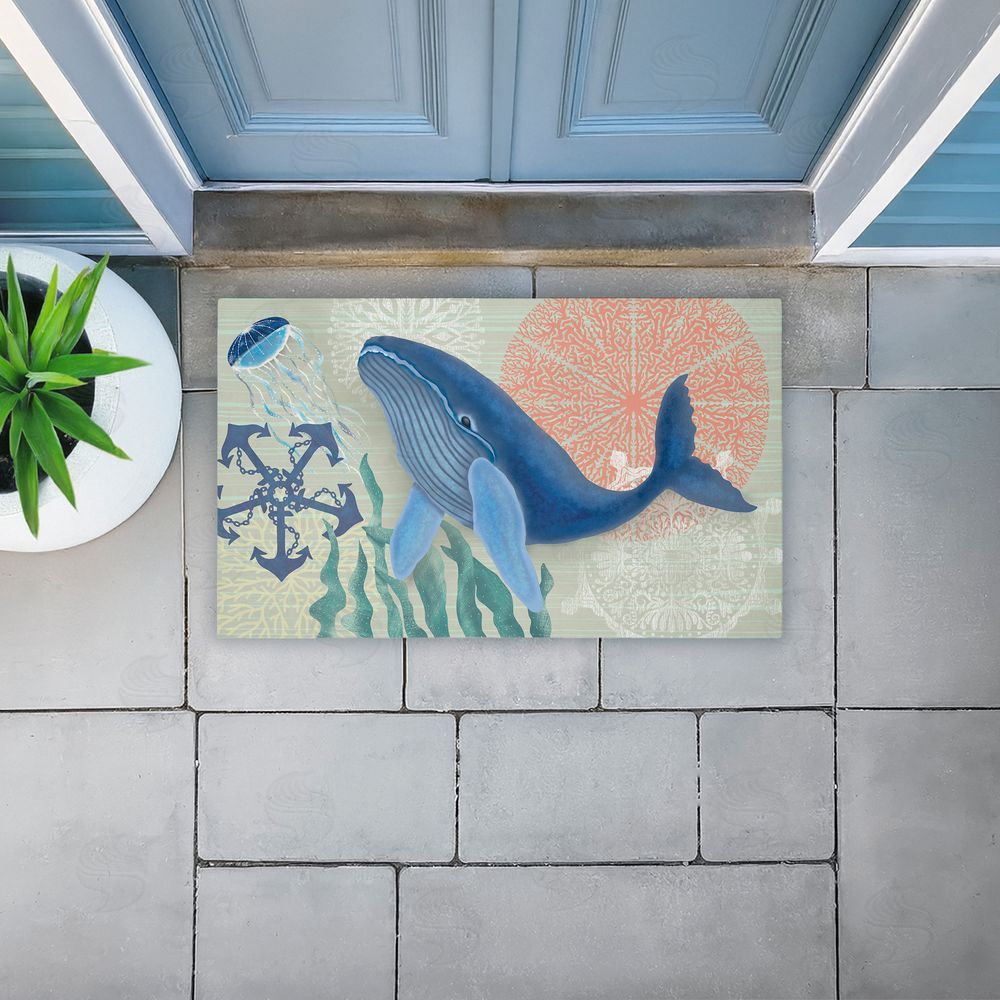 Darlene Seale | Sealife Classic Whale Non-Woven Door Mat
