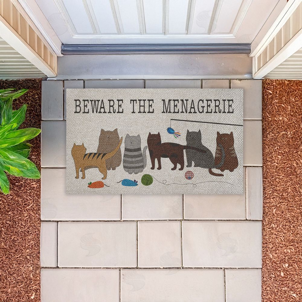 Darlene Seale | Beware The Menagerie Faux Sisal Door Mat
