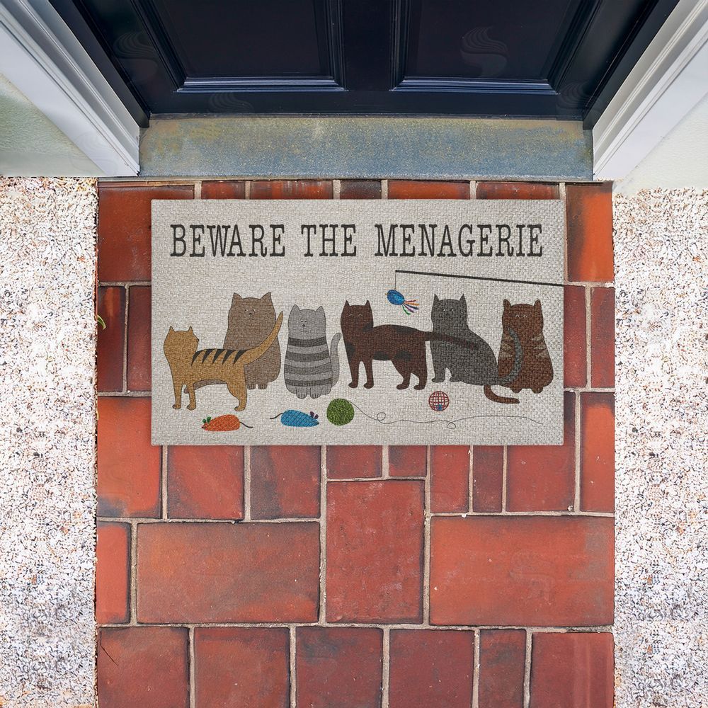Darlene Seale | Beware The Menagerie Faux Sisal Door Mat