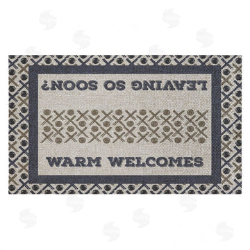 Arrolynn Weiderhold | Patterned Dual Message Entry Faux Sisal Door Mat