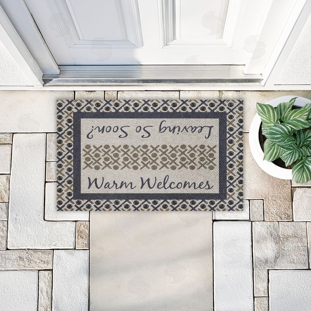 Arrolynn Weiderhold | Dual Message Entryway Faux Sisal Door Mat