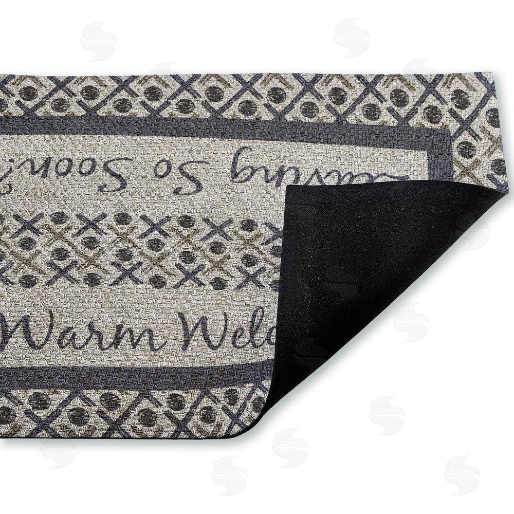 Arrolynn Weiderhold | Warm Welcome & Leaving Soon Faux Sisal Door Mat
