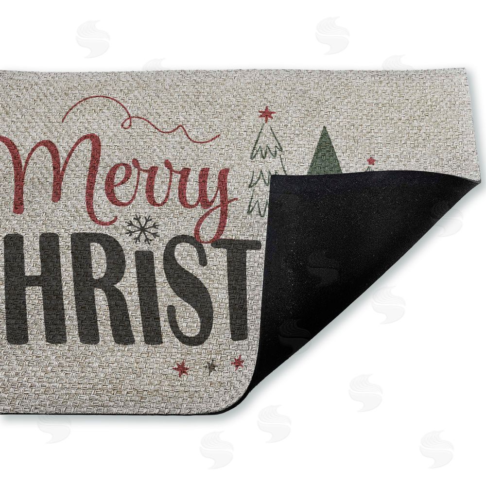 Andrea Jasid Grassi | Minimal Merry Christmas Faux Sisal Door Mat
