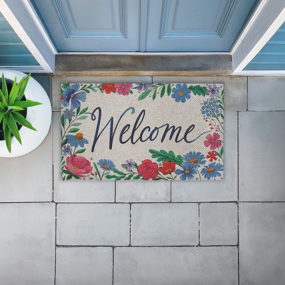 Arrolynn Weiderhold | Dream Garden Welcome Faux Sisal Door Mat
