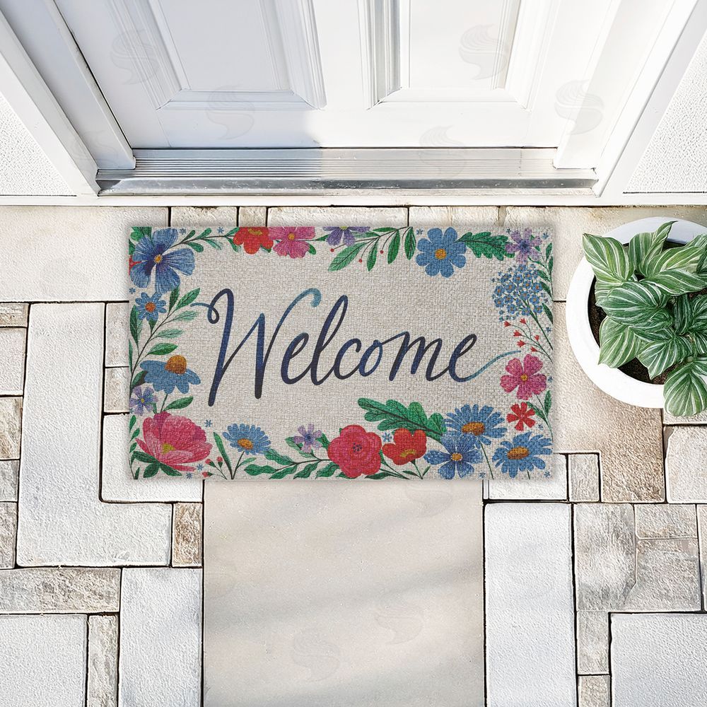 Arrolynn Weiderhold | Dream Garden Welcome Faux Sisal Door Mat