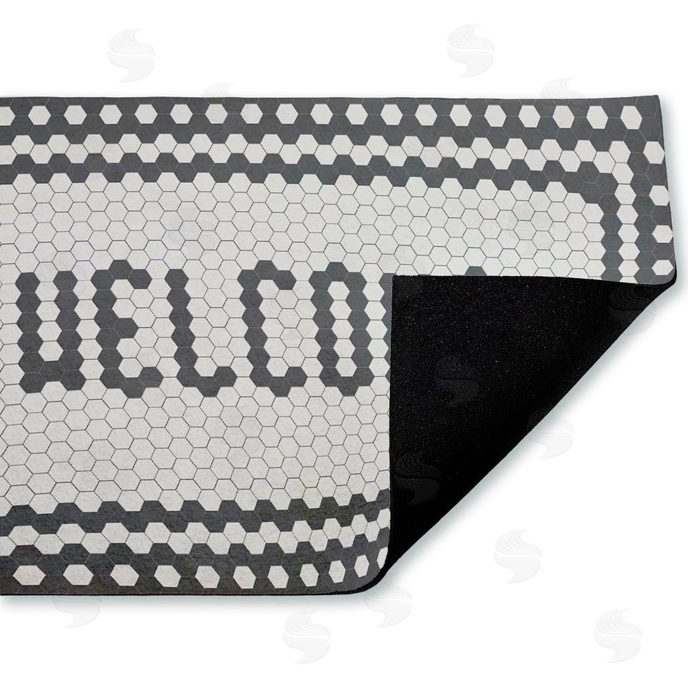 Caroline Alfreds | Welcome Mosaic Pattern Non-Woven Door Mat