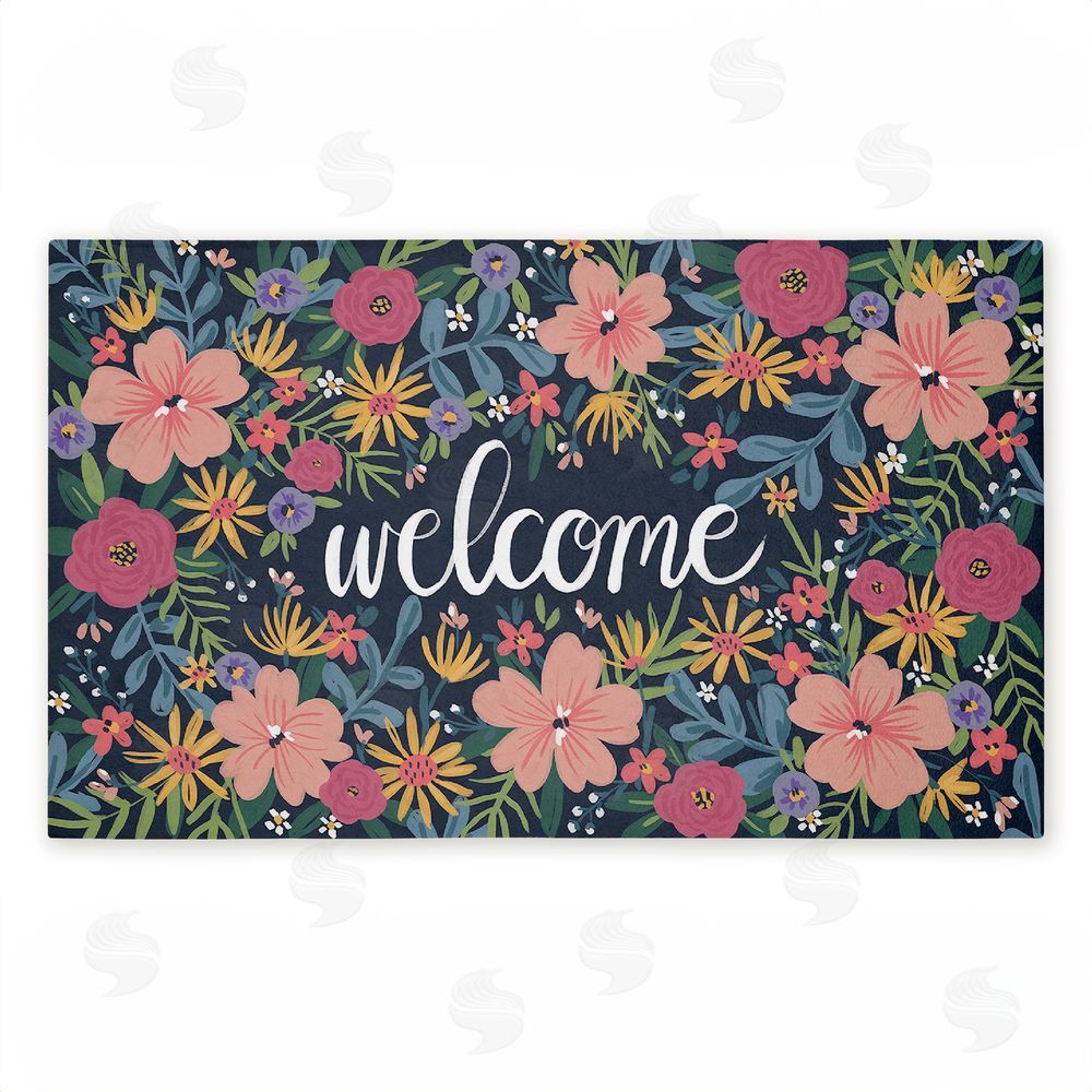 Amanda McGee | Floral Abundance Entry Non-Woven Door Mat