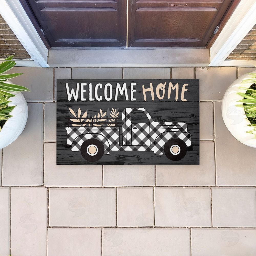 Arrolynn Weiderhold | Country Rustic Welcome Truck Non-Woven Door Mat