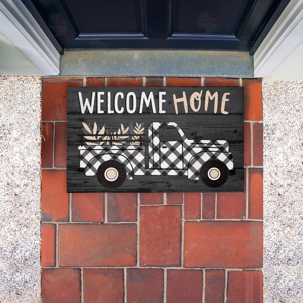 Arrolynn Weiderhold | Country Rustic Welcome Truck Non-Woven Door Mat