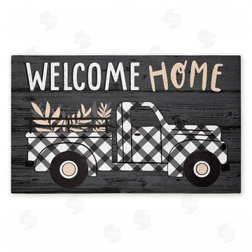 Arrolynn Weiderhold | Country Rustic Welcome Truck Non-Woven Door Mat