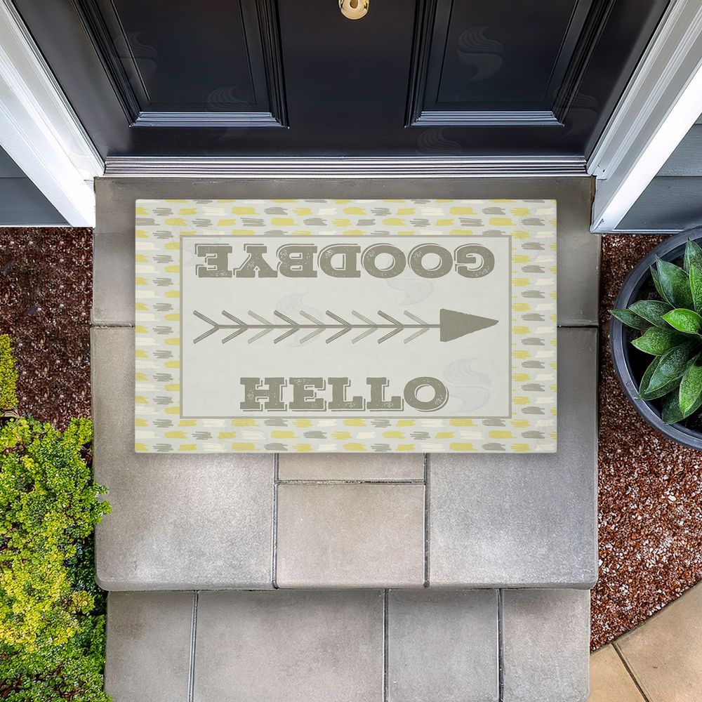 Arrolynn Weiderhold | Hello & Goodbye with Arrow Non-Woven Door Mat
