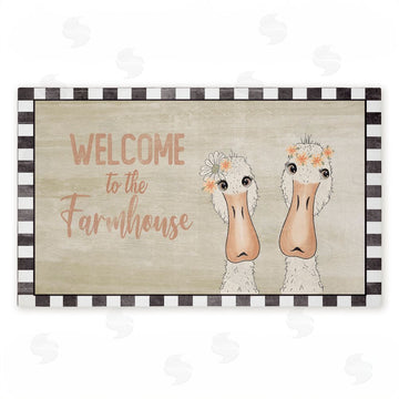 Andrea Jasid Grassi | Welcome Farmhouse Ducks Non-Woven Door Mat
