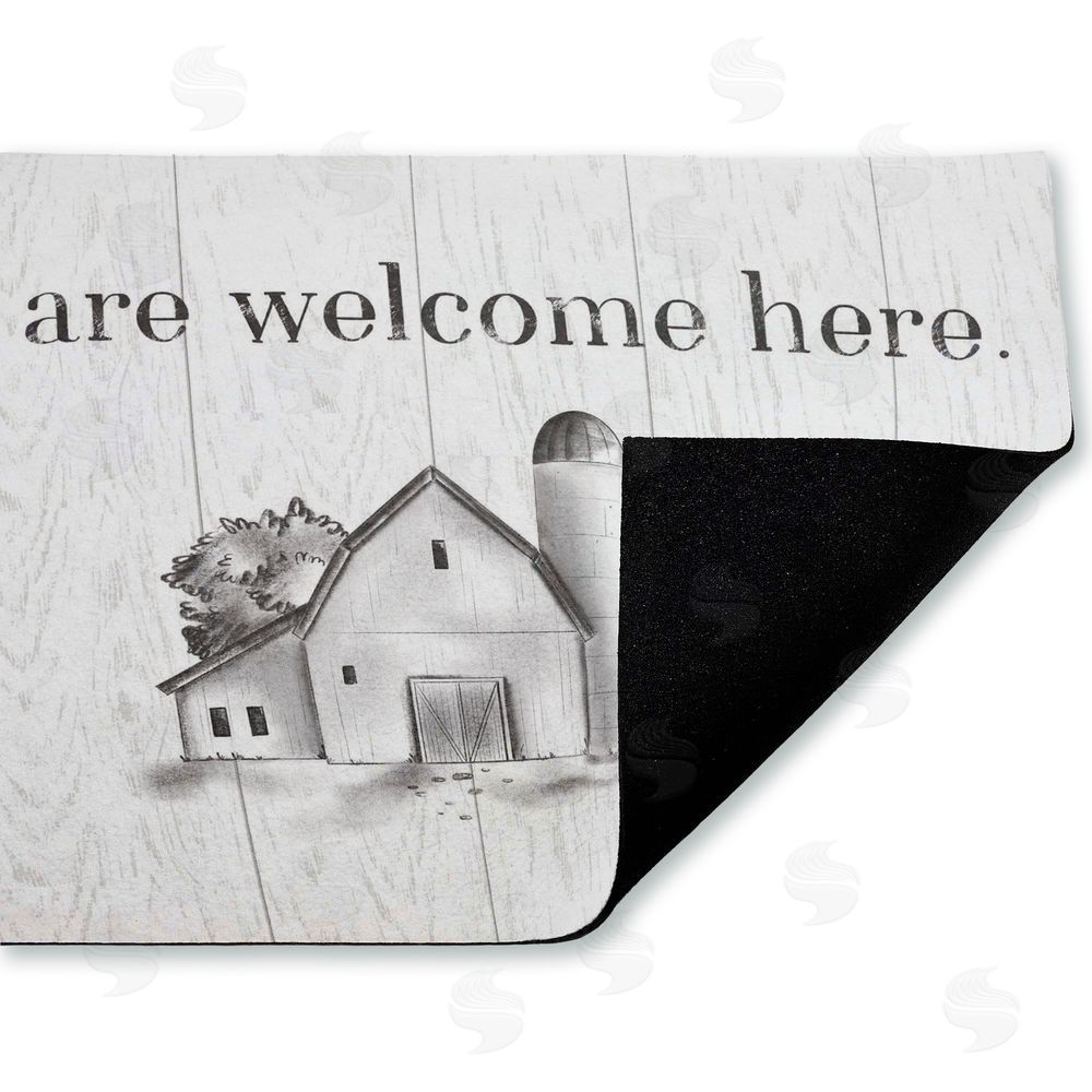 Emily Call | All Are Welcome Barn Non-Woven Door Mat