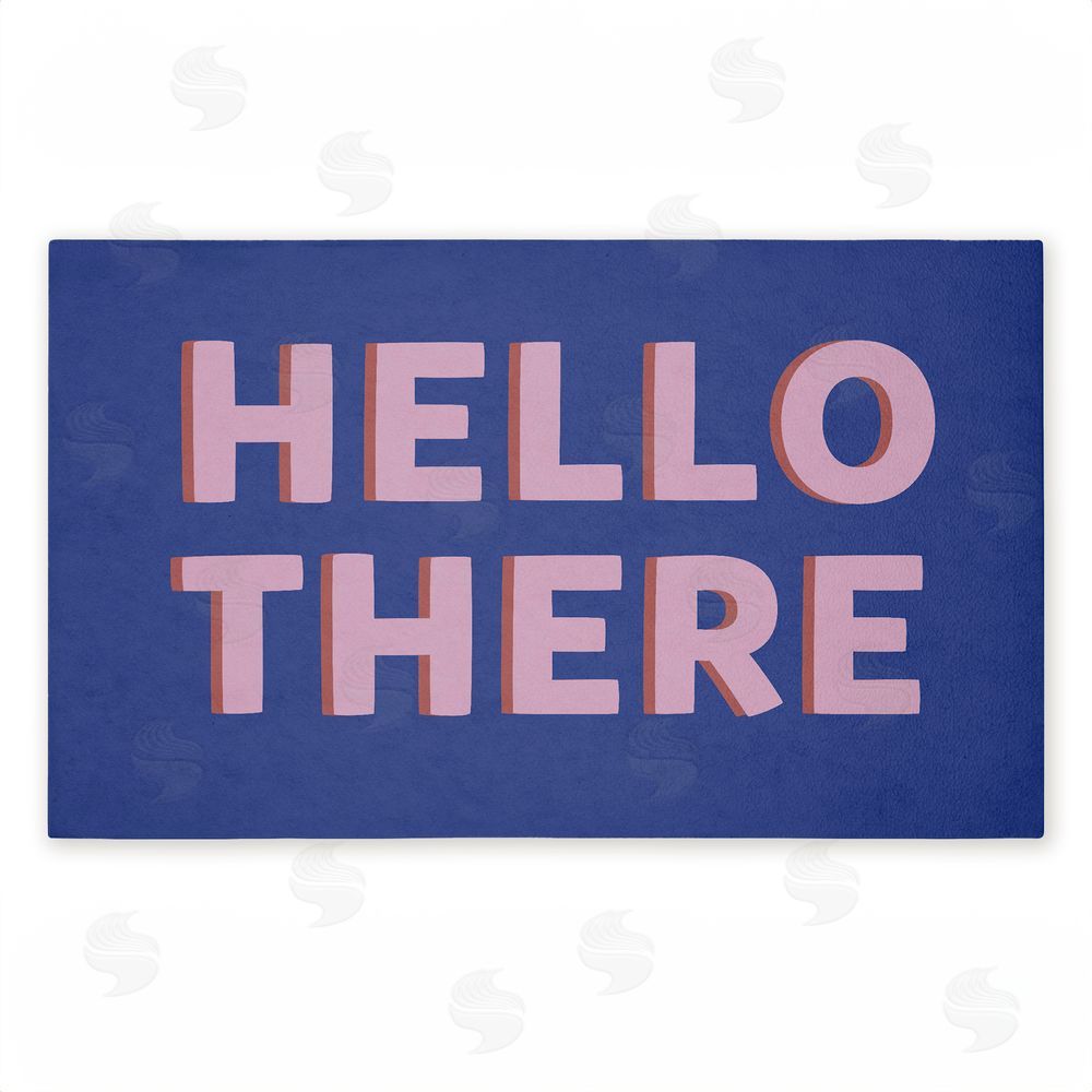 Angela Nickeas | Hello There Minimal Greeting Non-Woven Door Mat
