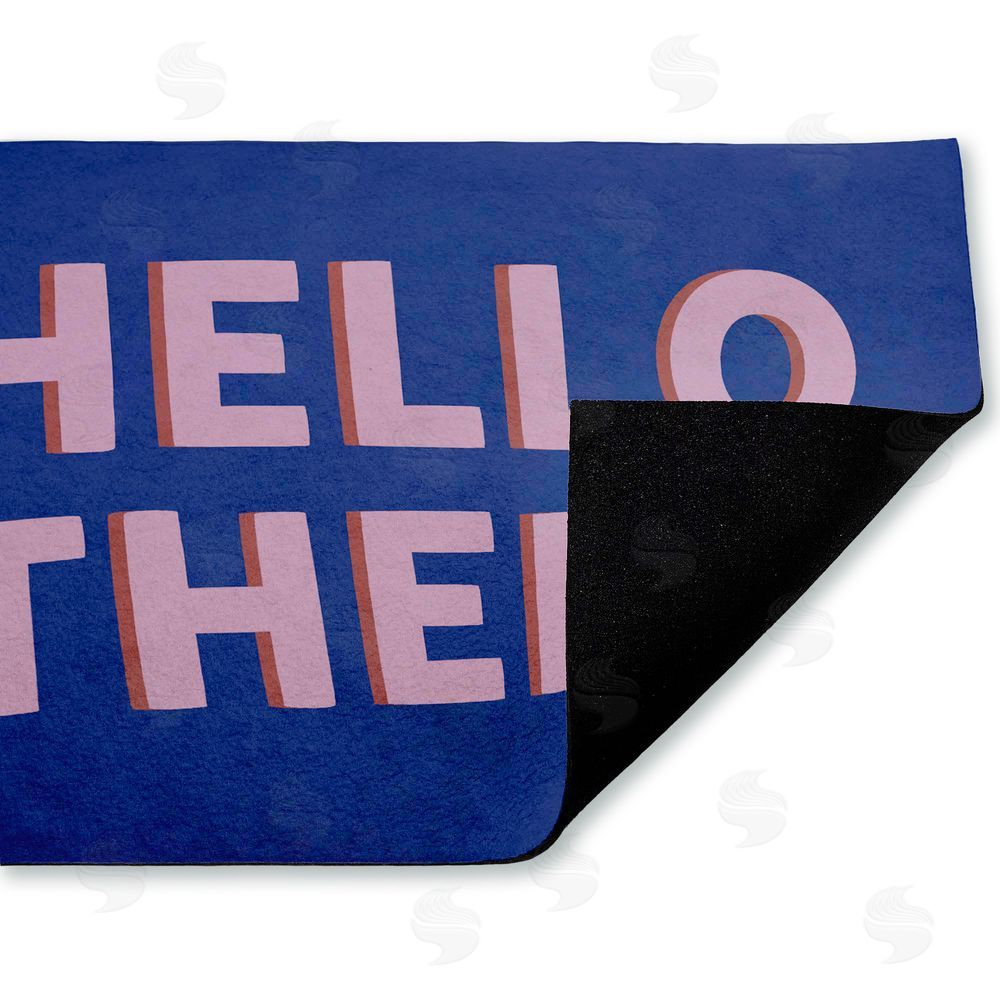 Angela Nickeas | Hello There Minimal Greeting Non-Woven Door Mat