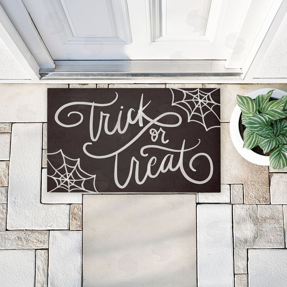 Amanda Houston | Trick Or Treat Spider Webs Non-Woven Door Mat