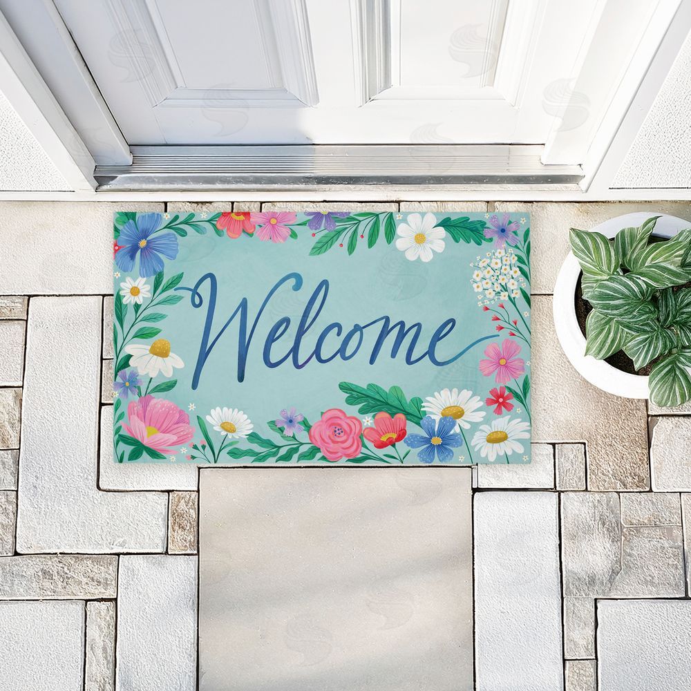 Arrolynn Weiderhold | Welcome Dreamy Garden Non-Woven Door Mat