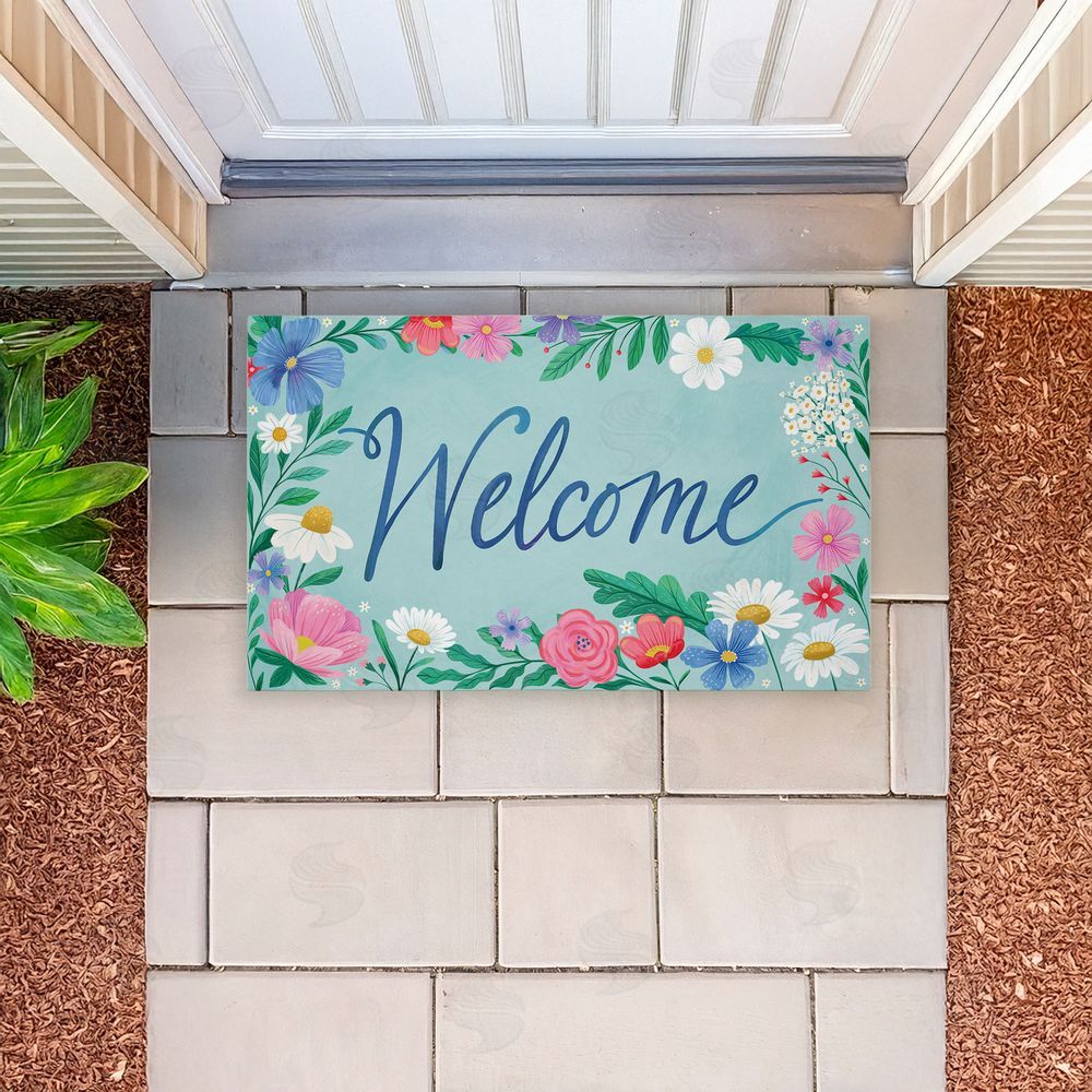 Arrolynn Weiderhold | Welcome Dreamy Garden Non-Woven Door Mat