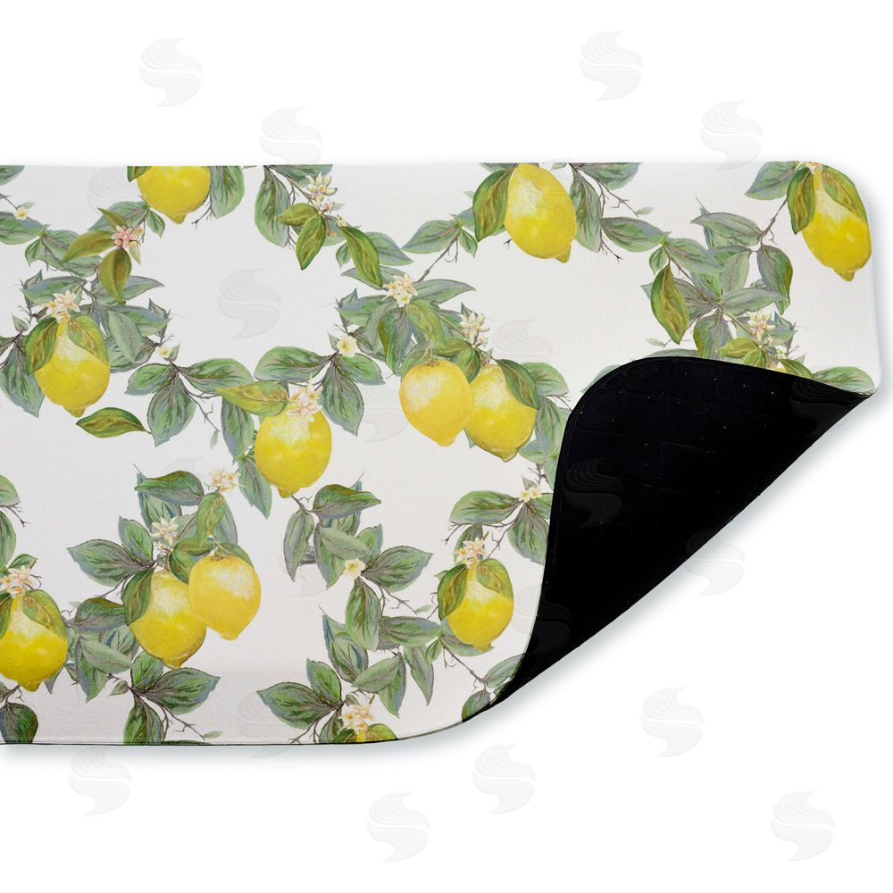 Diannart | Fruity Lemony Vine Pattern Anti-Fatigue Mat
