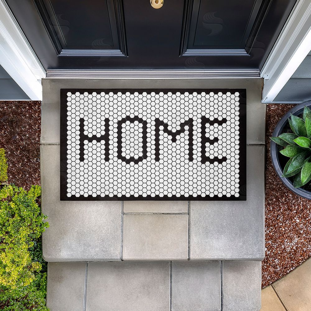 Elizabeth Tyndall | Home Mosaic Pattern Non-Woven Door Mat