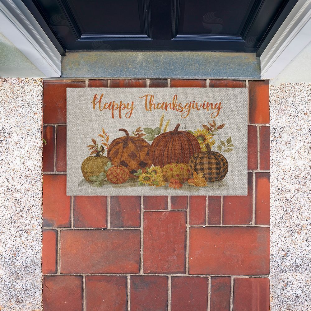 Nan | Happy Thanksgiving Entry Faux Sisal Door Mat