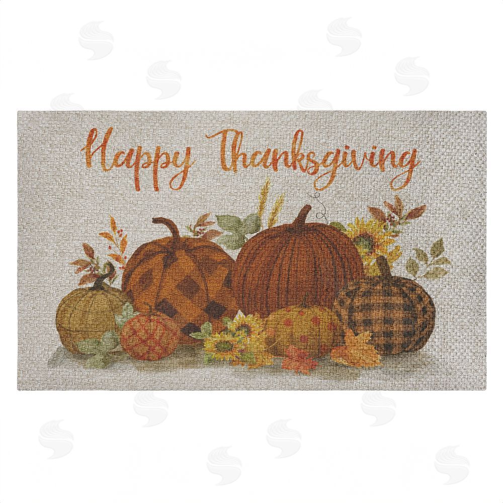 Nan | Happy Thanksgiving Entry Faux Sisal Door Mat