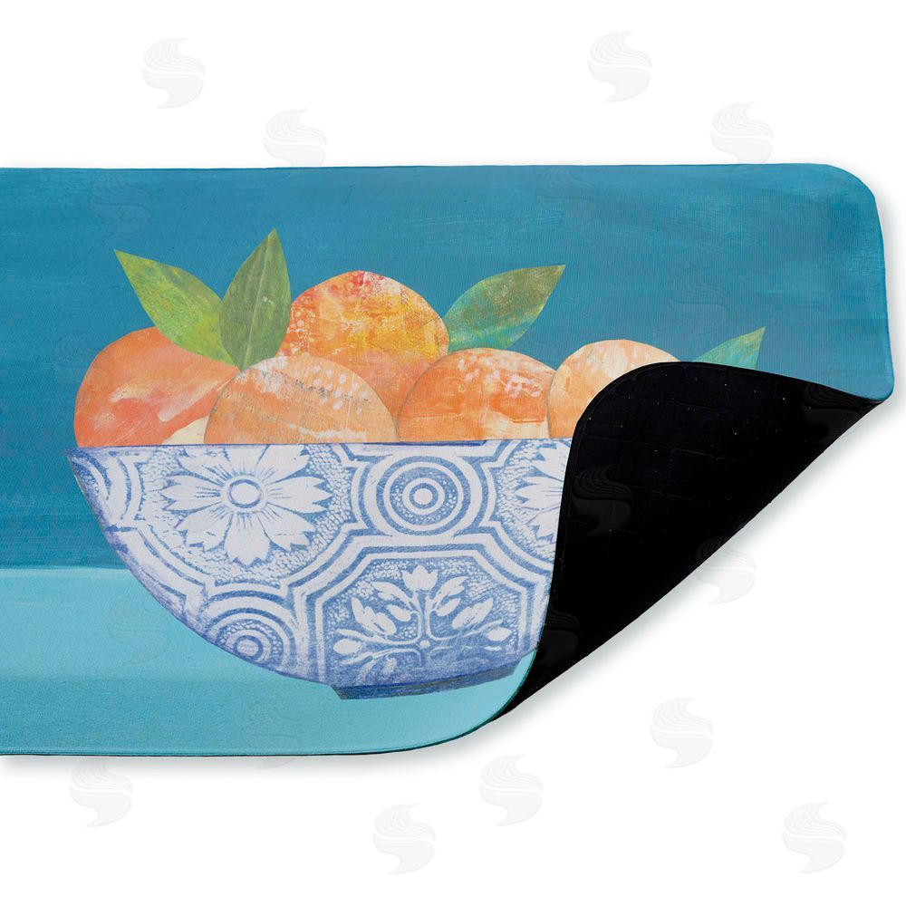 Courtney Prahl | Orange Elegance Bowl Anti-Fatigue Mat