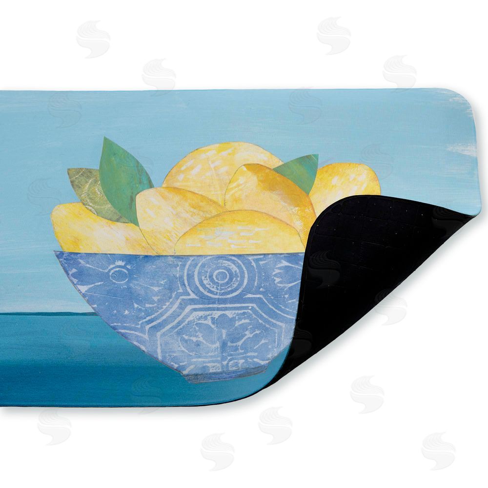 Courtney Prahl | Lemon Elegance Bowl Anti-Fatigue Mat