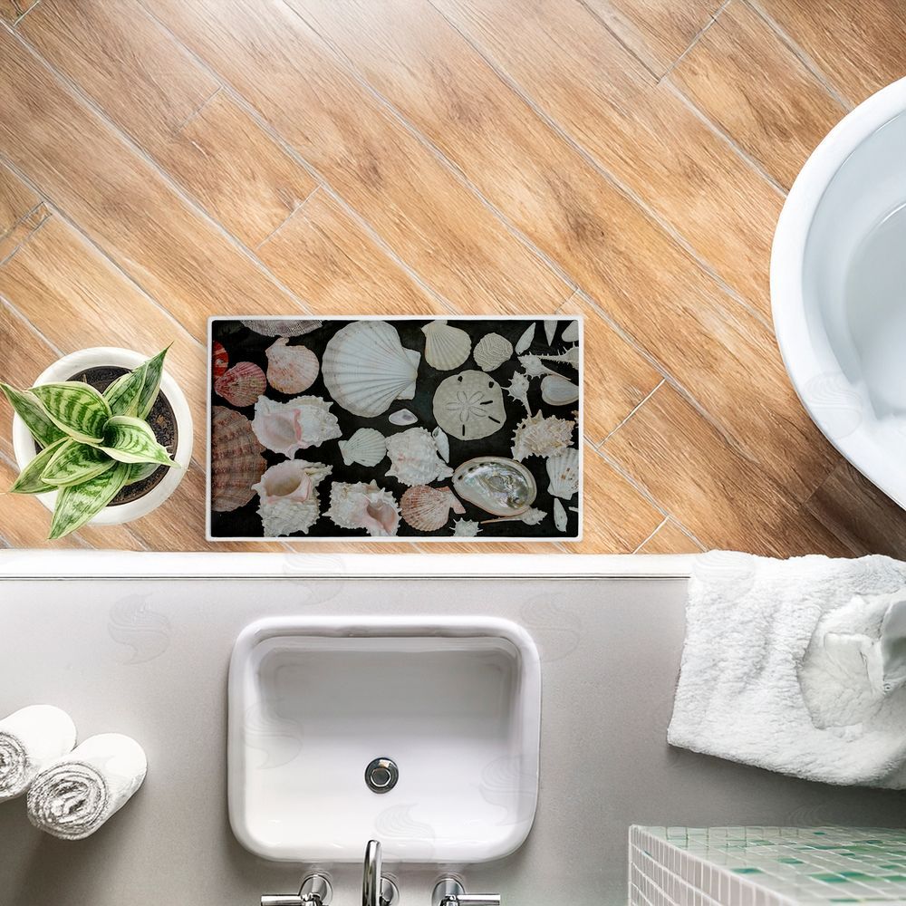 Amy Carroll | Summer Shells Display Plush Bath Mat