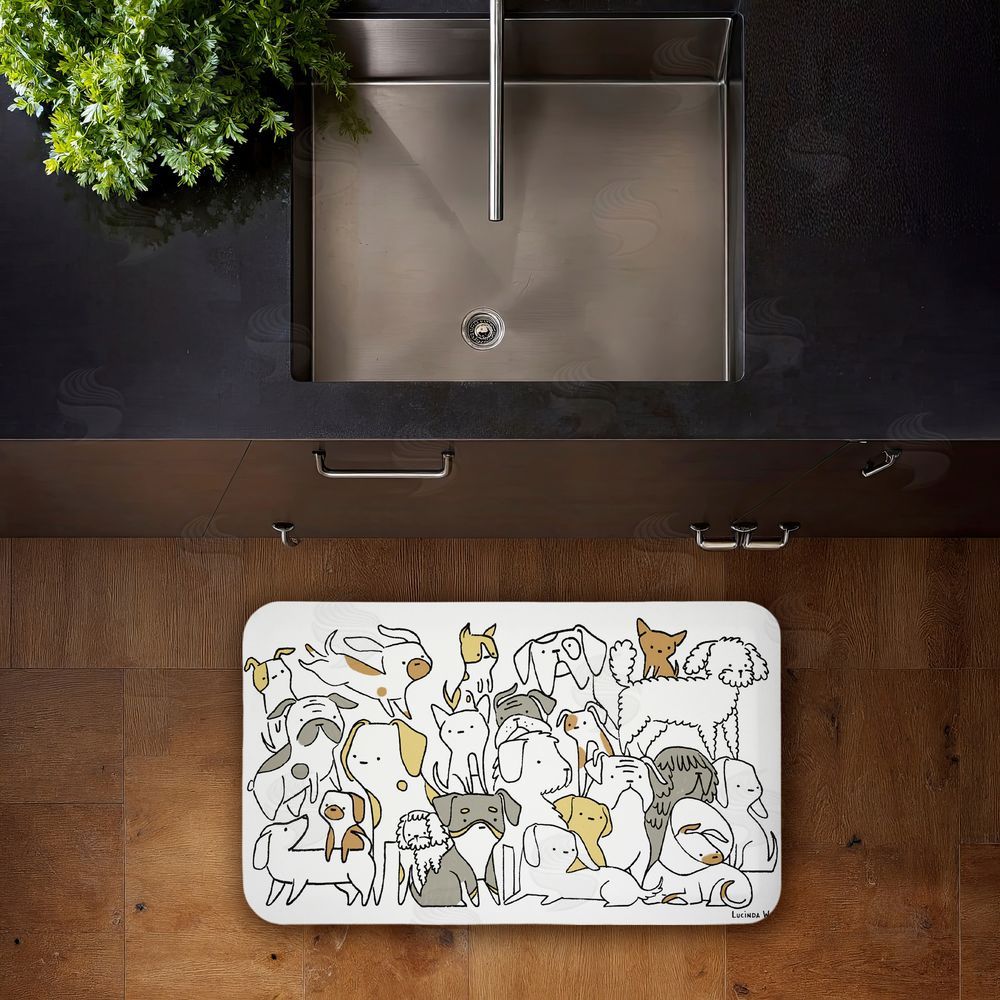 Lucinda Wei | Eclectic Dog Breeds Anti-Fatigue Mat