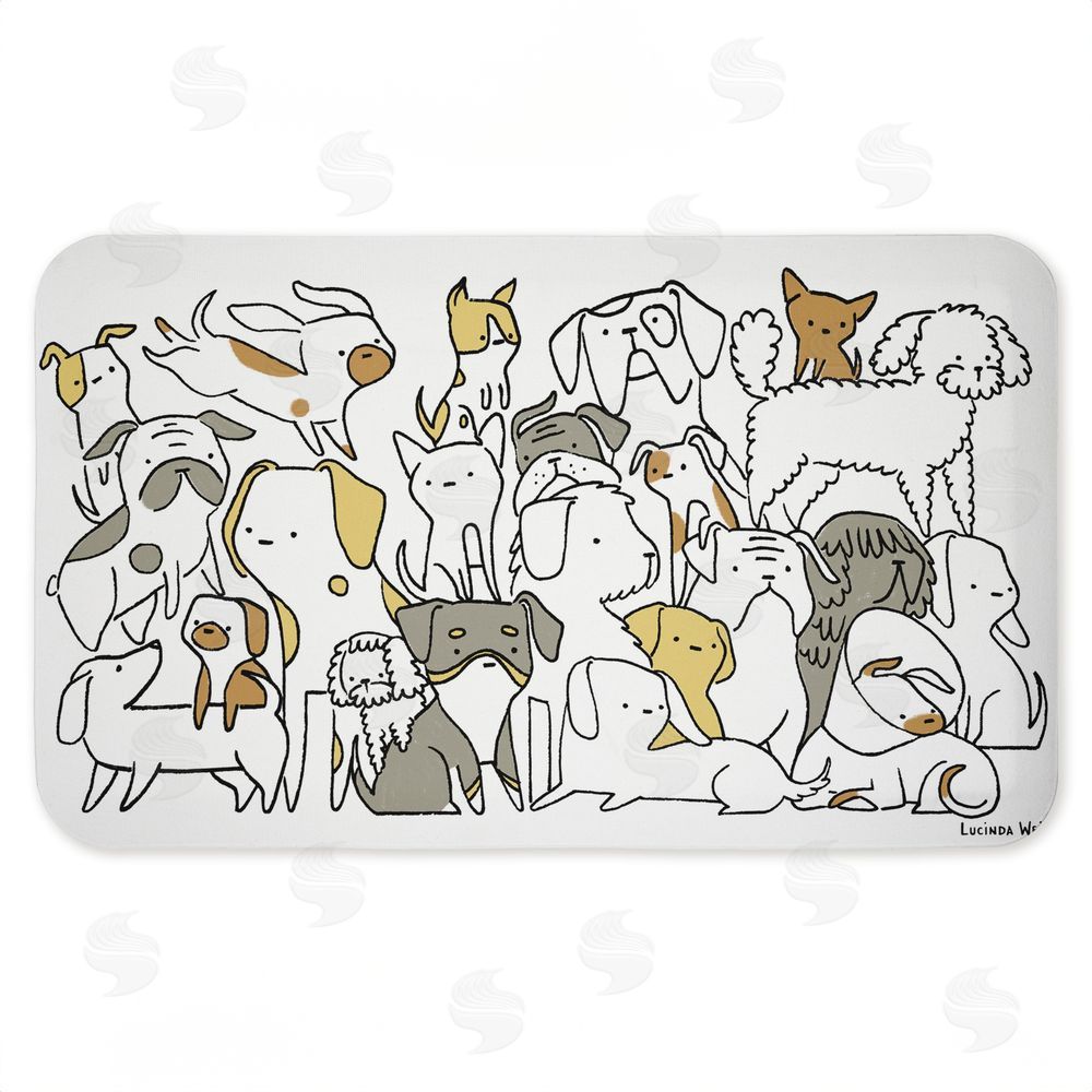 Lucinda Wei | Eclectic Dog Breeds Anti-Fatigue Mat